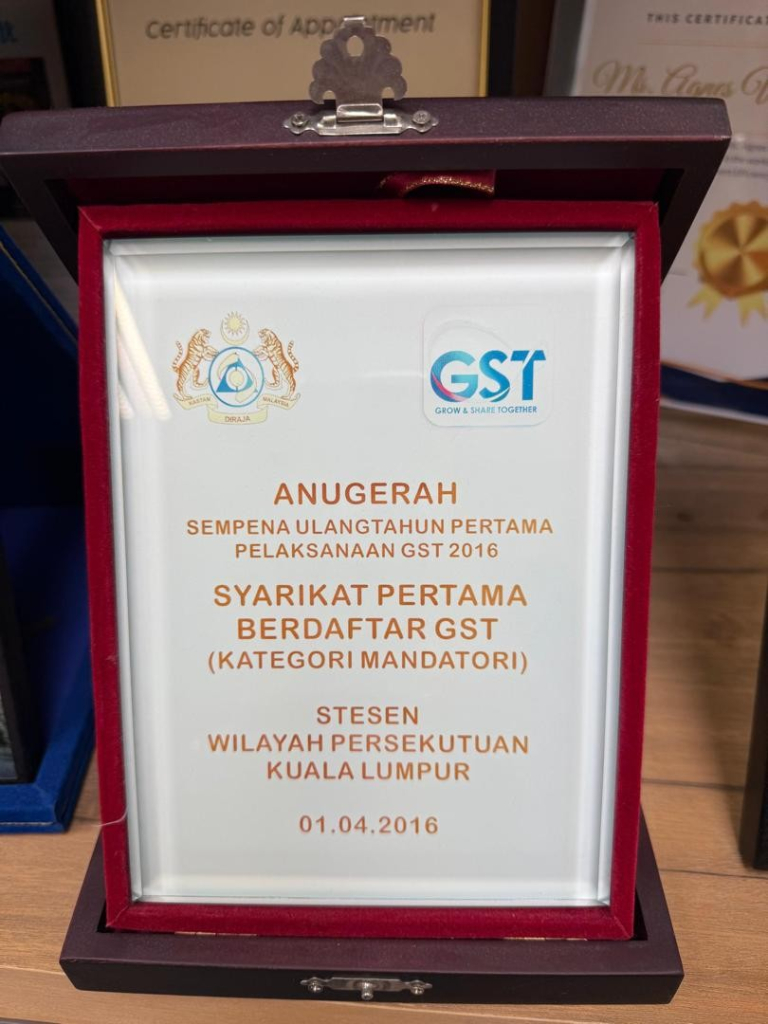 syarikat pertama berdaftar gst